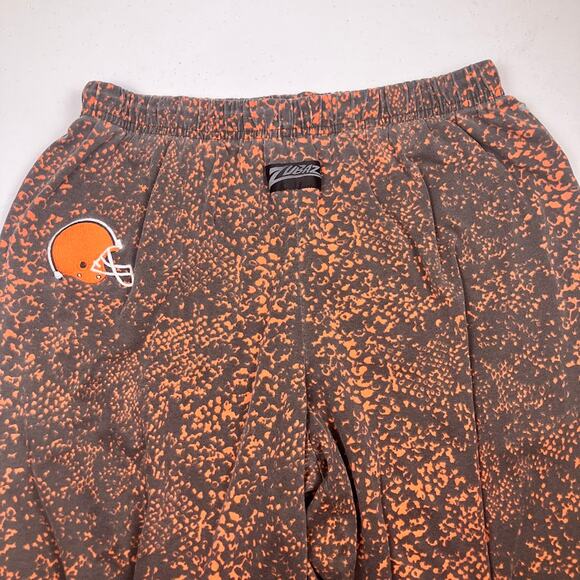 CLEVELAND BROWNS ZUBAZ Snakeskin Print Pants Size L Helmet Logo - Picture 3 of 8